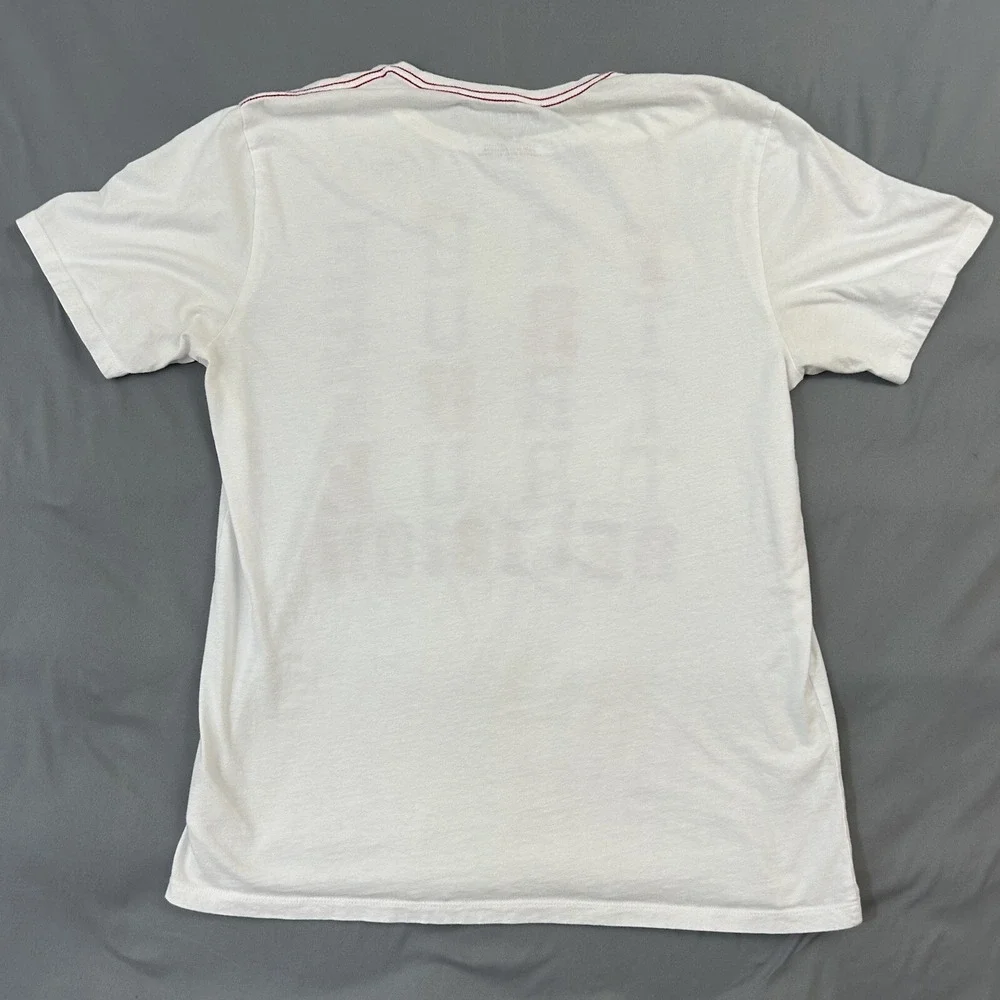 True‎ Religion T-Shirt Men's White Large Cotton Graphic Print Short Sleeve Stack